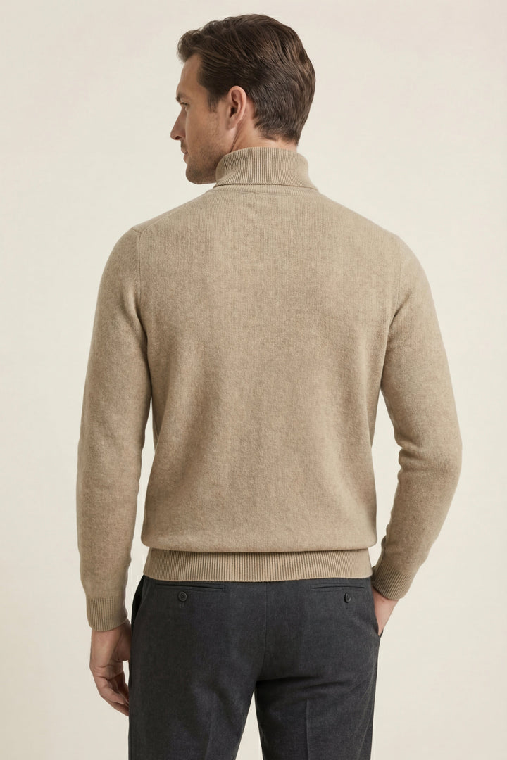 Avenzo Cashmere Turtleneck Taupe