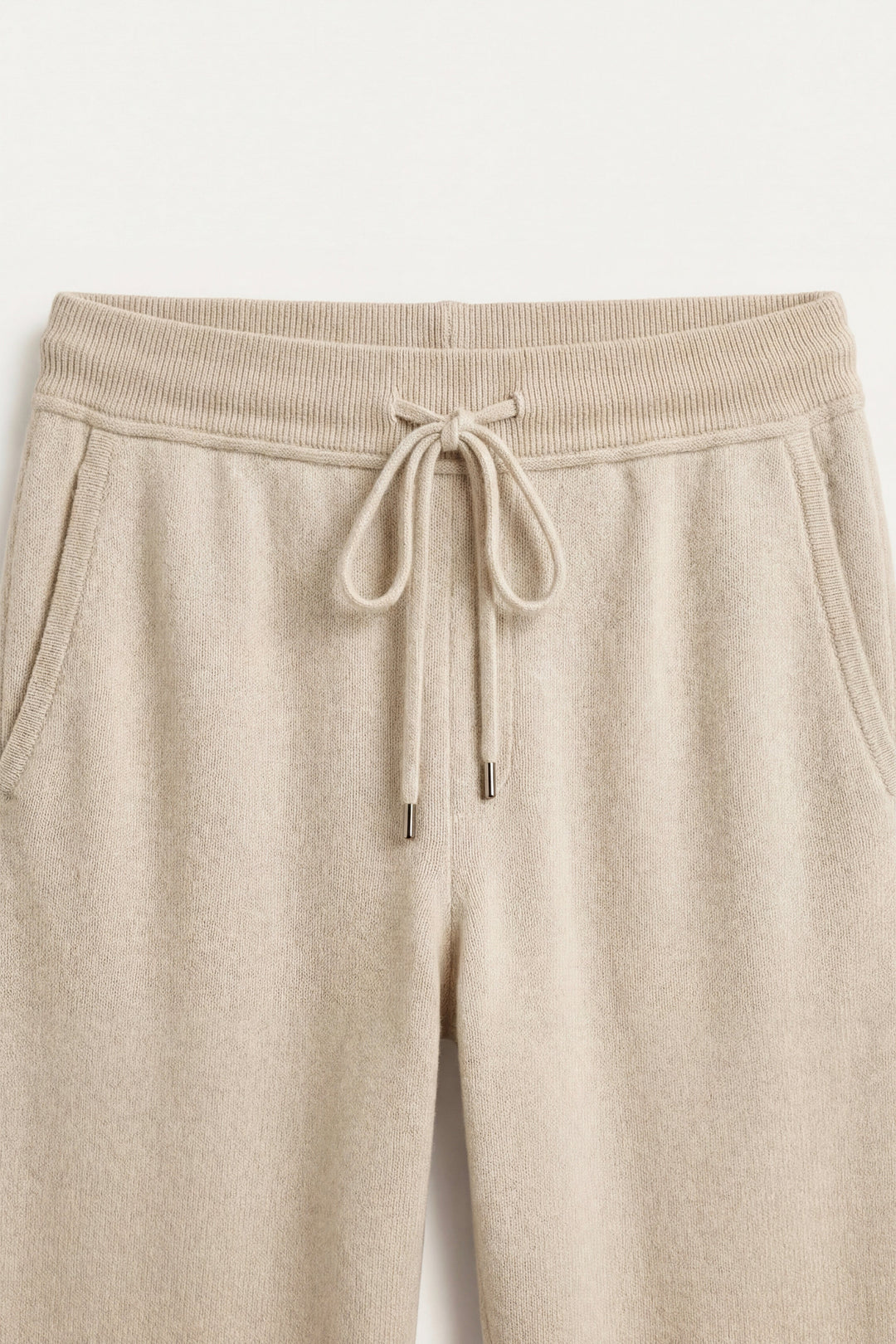 Elviro Cashmere Hooded Zip Set Cream