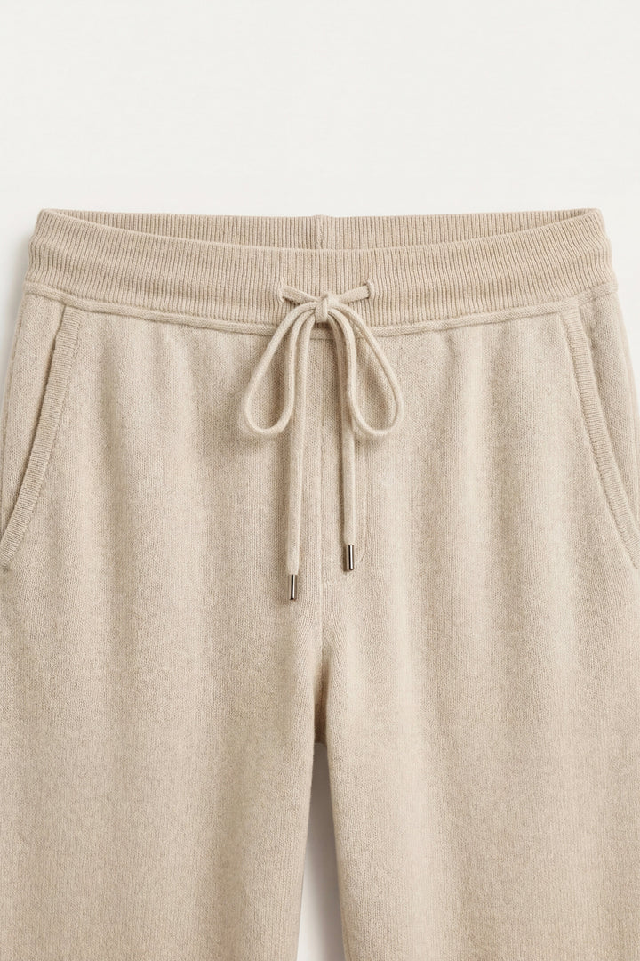 Elviro Cashmere Hooded Zip Set Cream