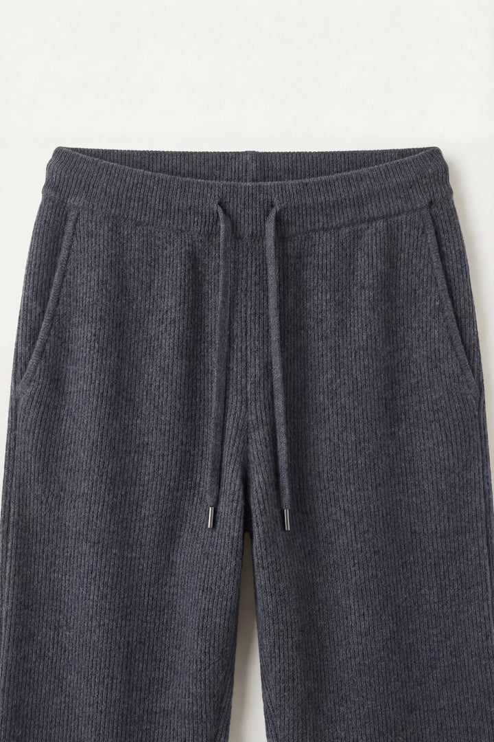 Elviro Cashmere Hooded Zip Set Blue