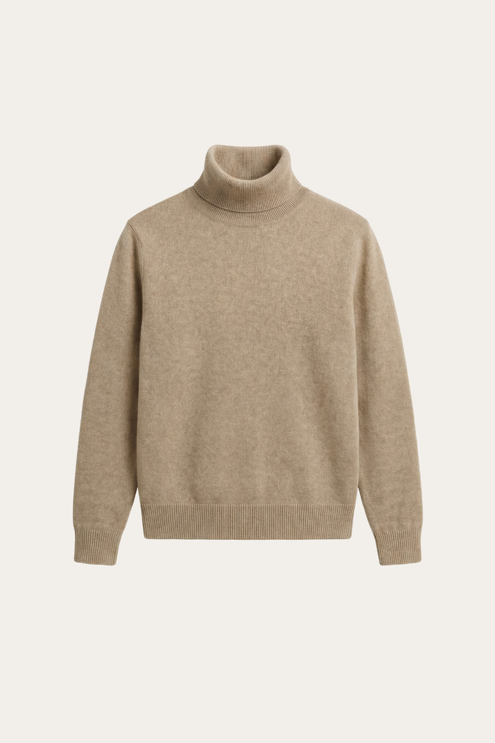 Avenzo Cashmere Turtleneck Taupe