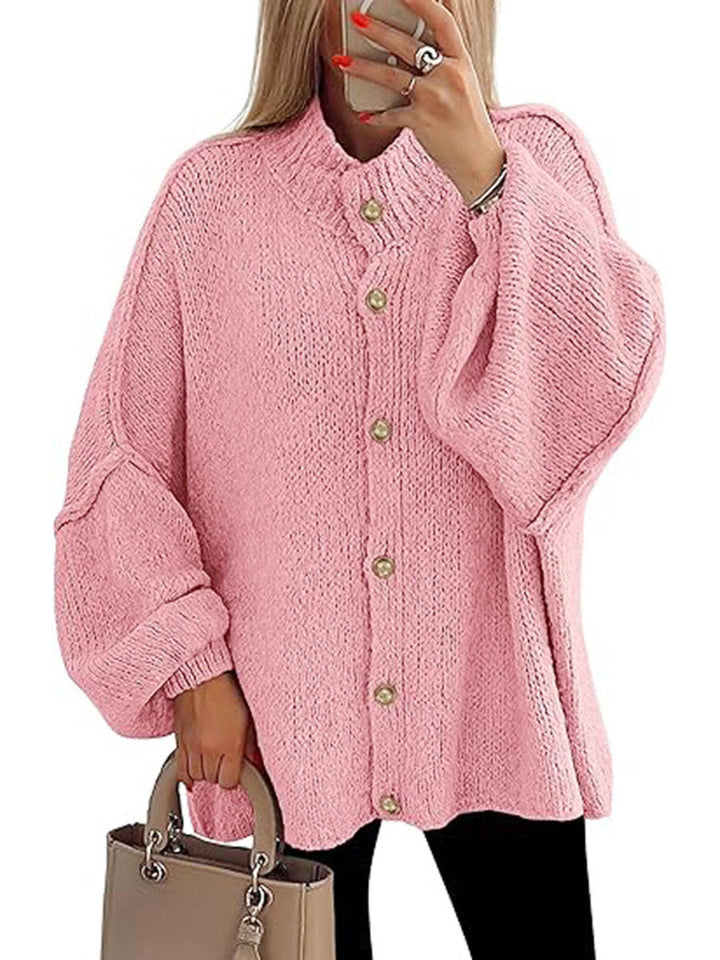 NOFIA™ - Cozy Button Down Long Sleeve Chunky Jacket