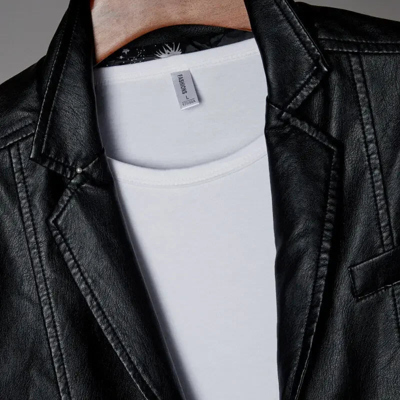 Laurent l Sutton Leather Jacket