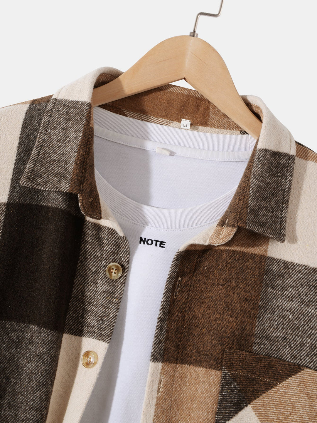 Flanellen Plaid Overshirt