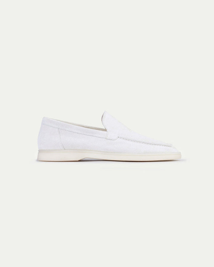 White Sand Suede loafers