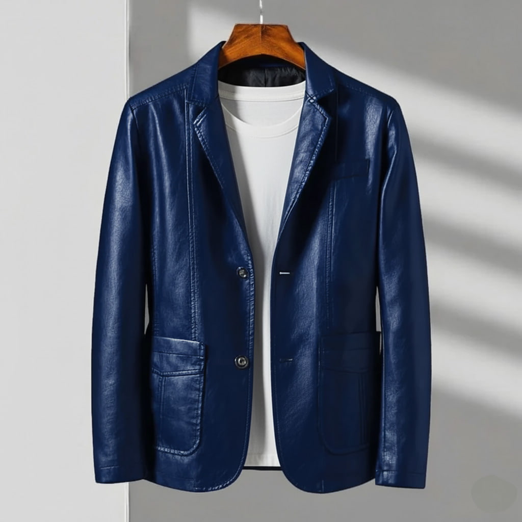 Laurent l Sutton Leather Jacket