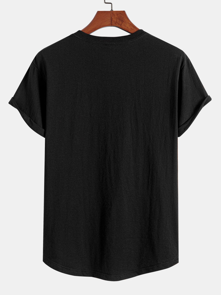 Basis Katoenen Boog Hem T-Shirt