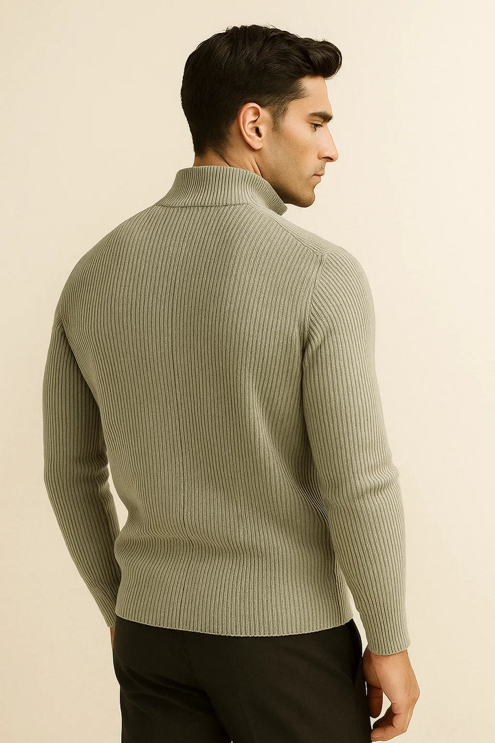 Roma Cashmere Cardigan Grey Green