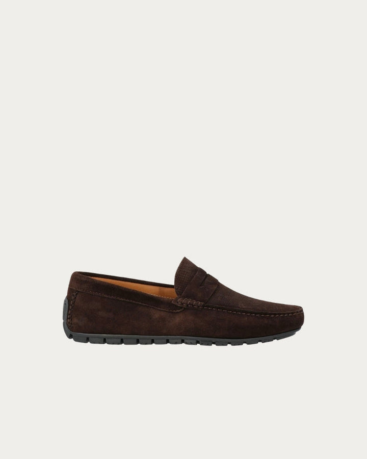 Chocolate Boat Suede loafers