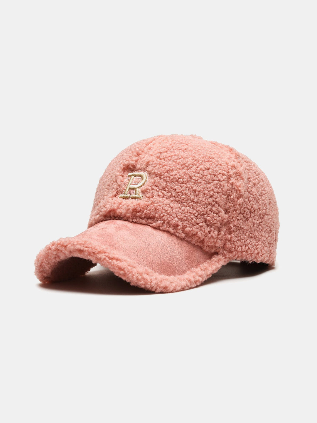 Plush Winter Warm Letter Baseball Cap