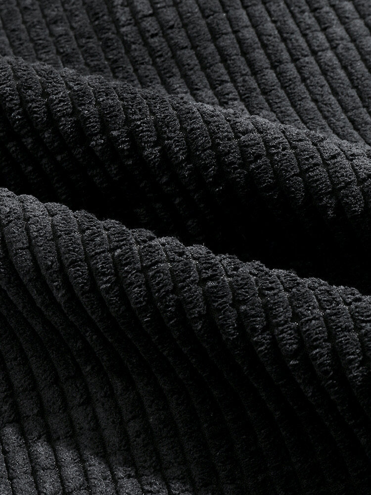 Corduroy Paisley Print Paneel Broek