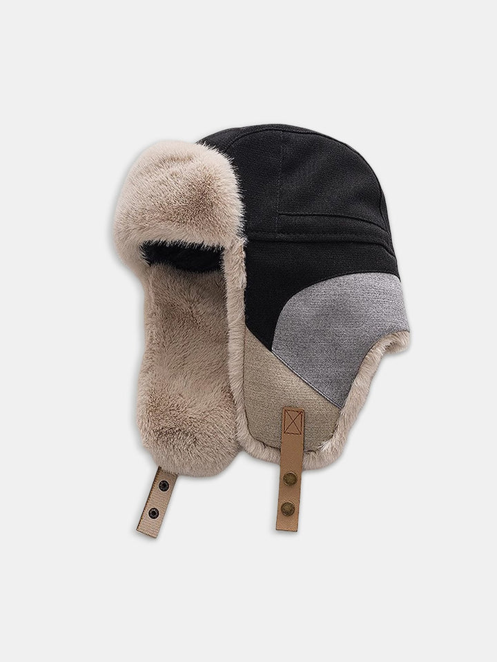 Patchwork Winddicht Warme Trooper Trapper Hoed