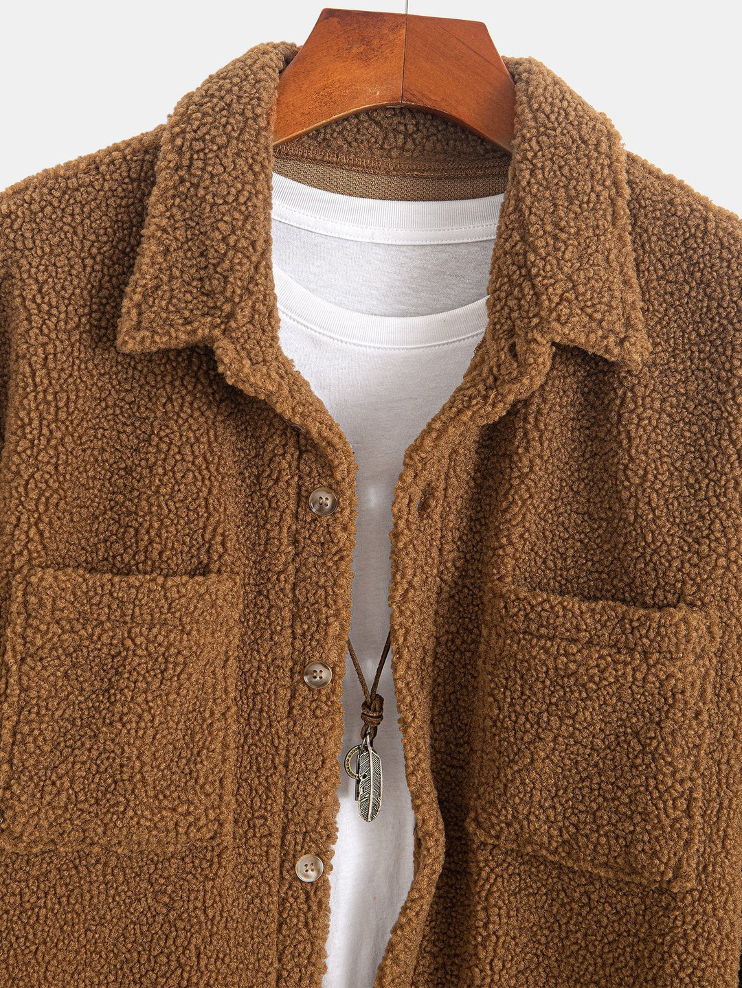 Teddy Fleece Knopshirt