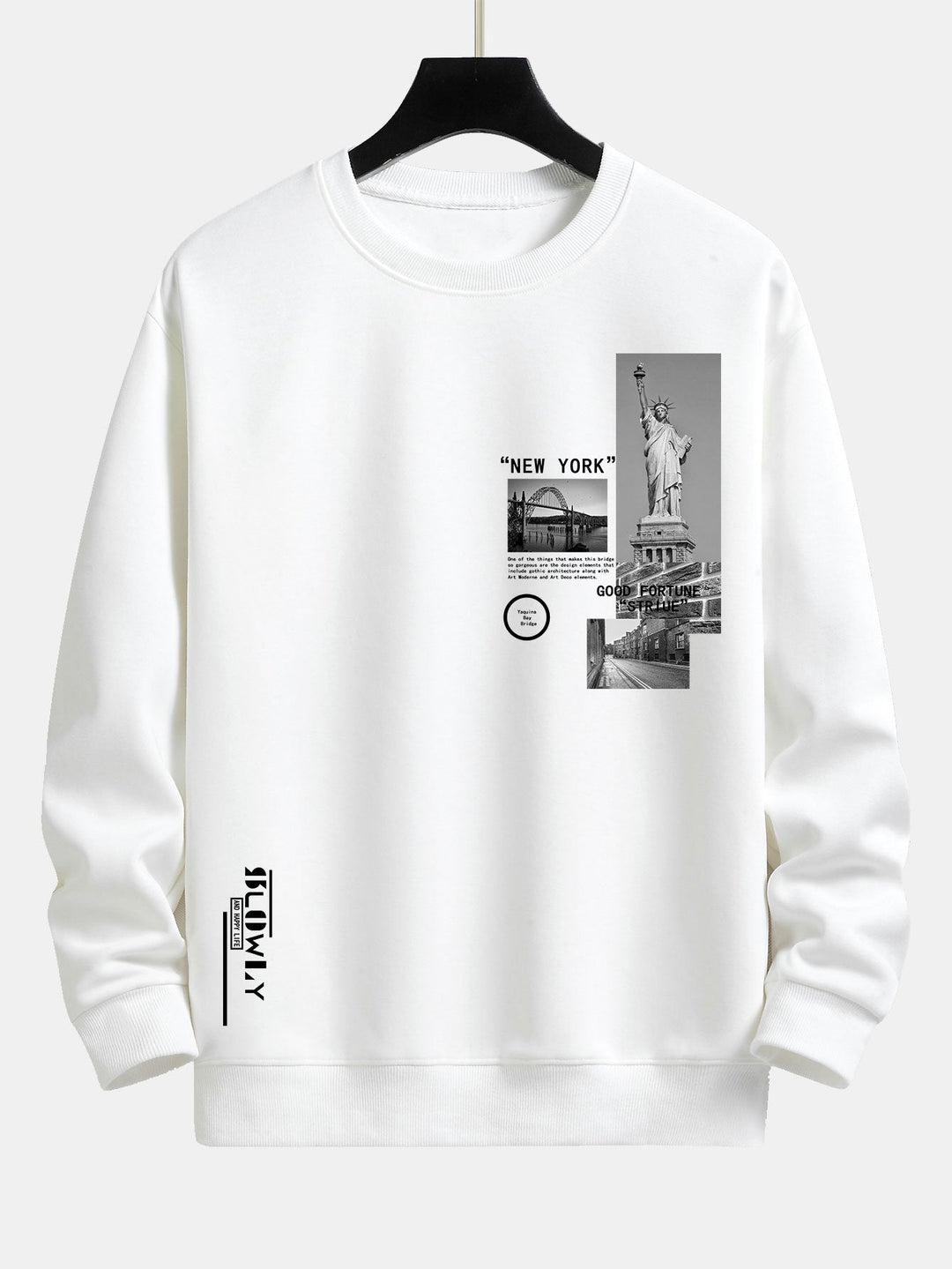 New York Architectuur Print Relax Fit Sweatshirt