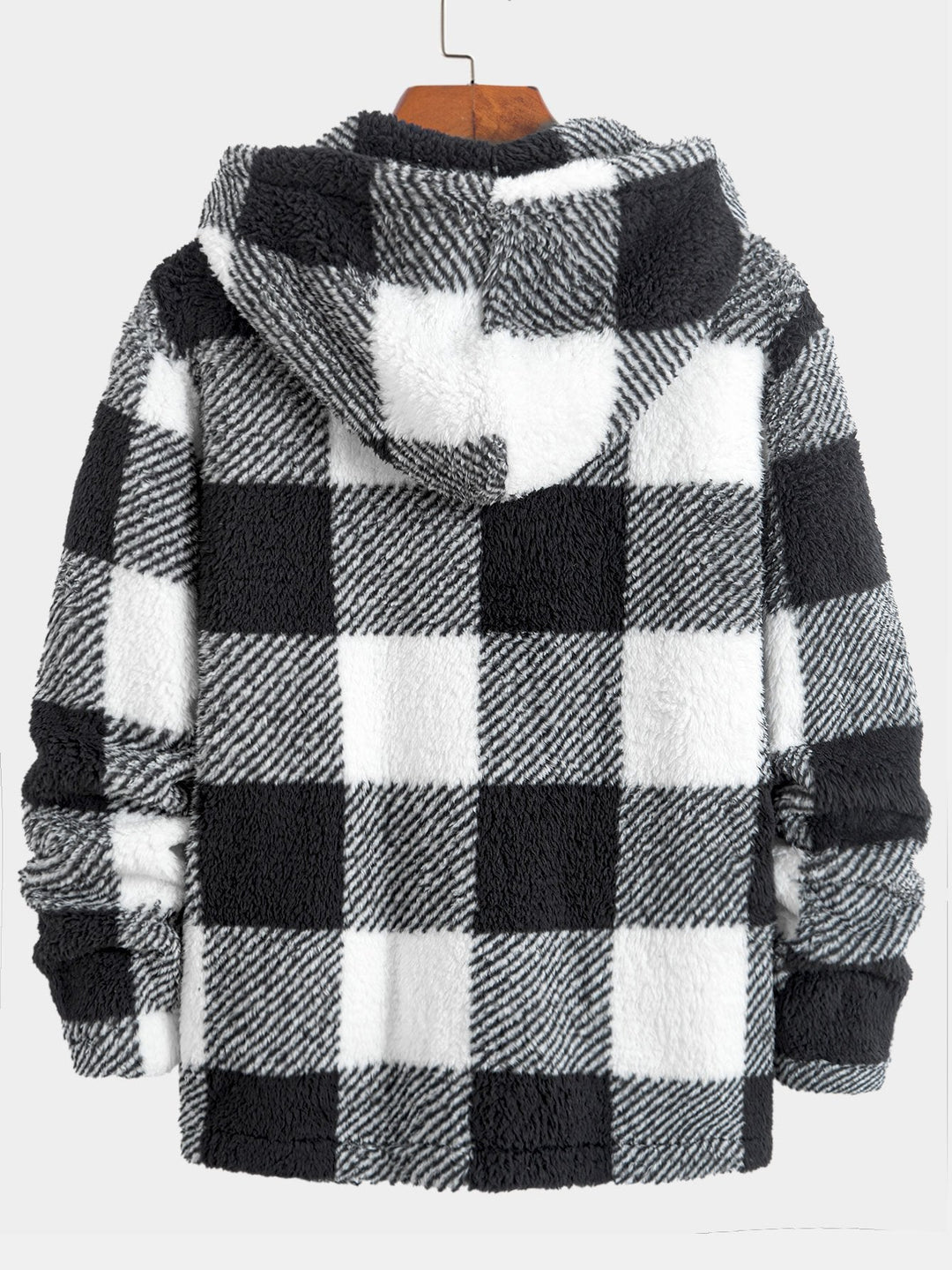 Checkered Teddy Fleece Jacket
