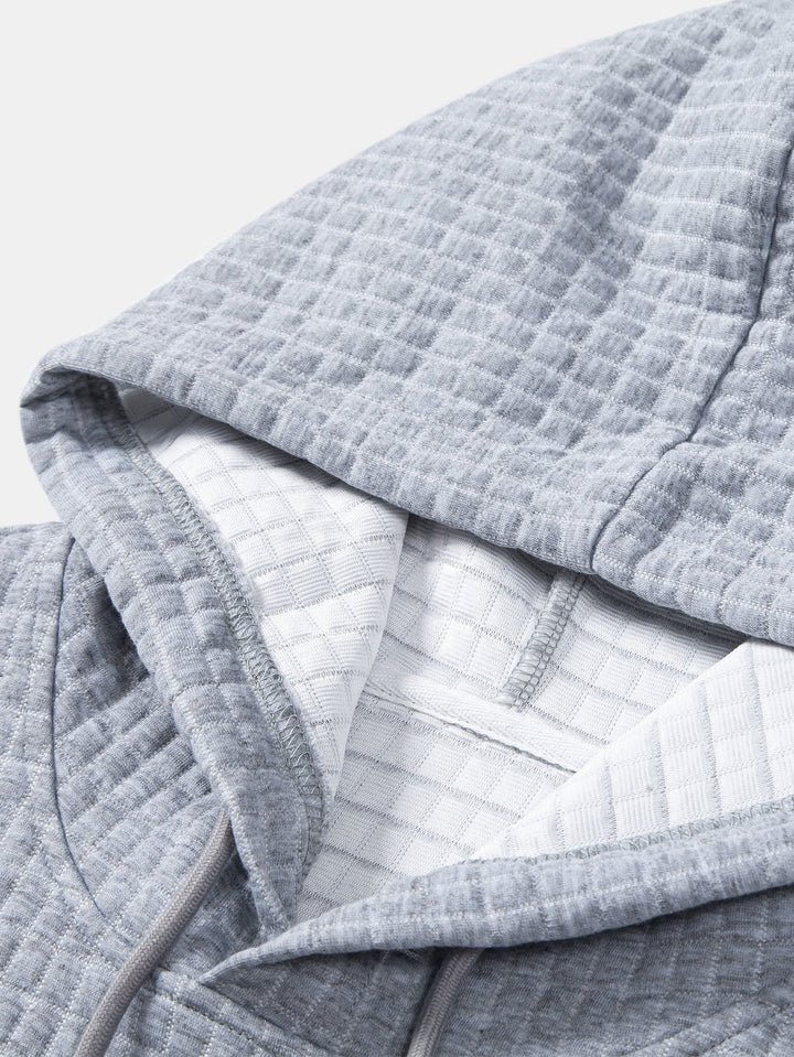 Langere Mouwen Wafel Hoody Arc Hem T-Shirt