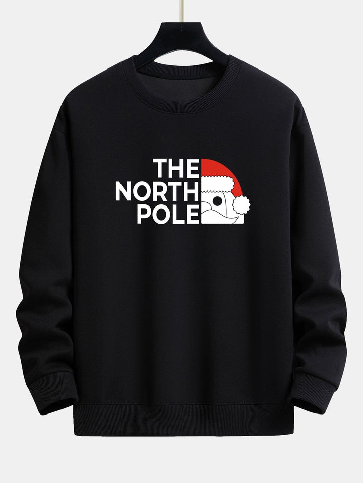 Santa Claus Slogan Print Relax Fit Sweatshirt