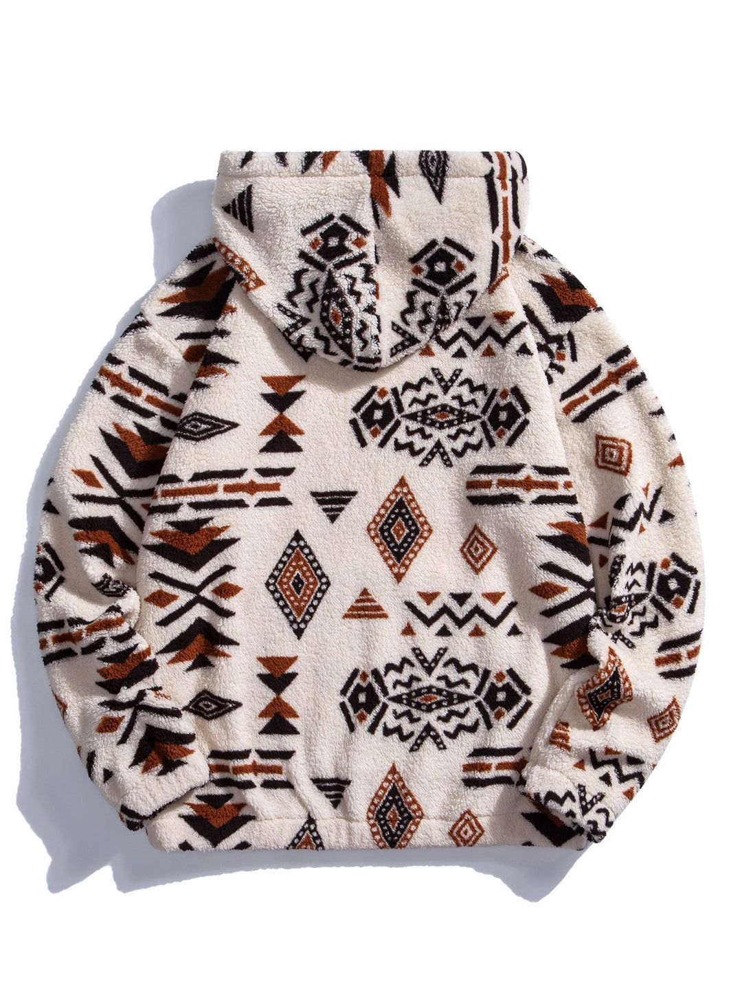 Azteekse Print Teddy Hoodie