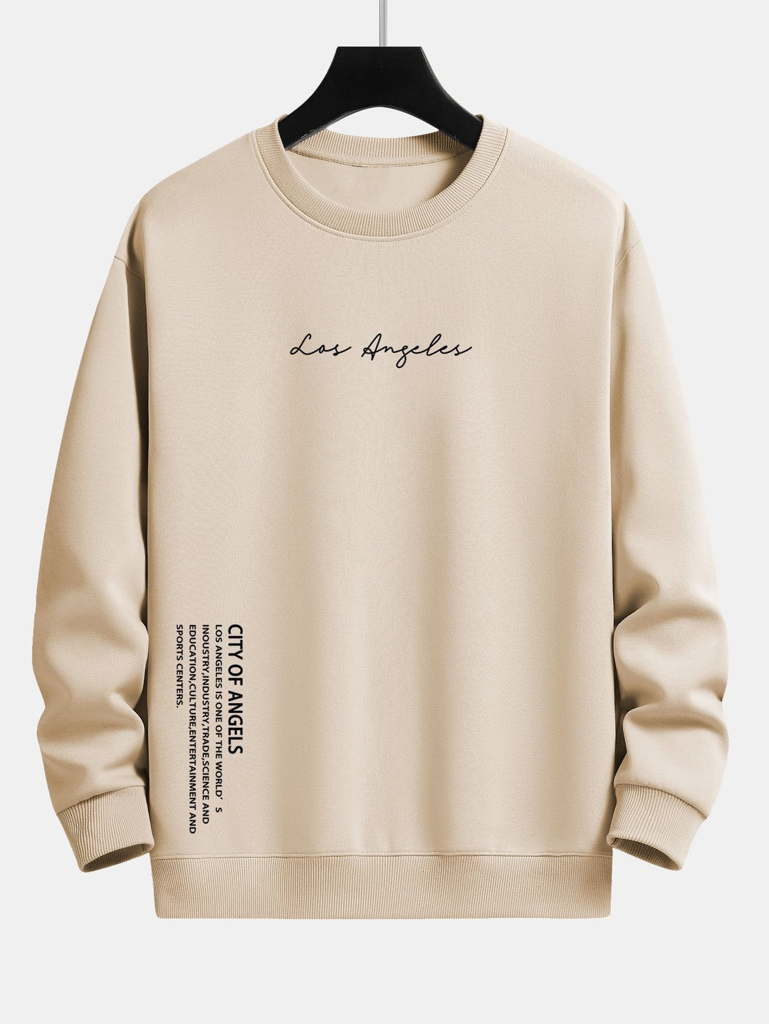 Los Angeles Slogan Print Relax Fit Sweatshirt