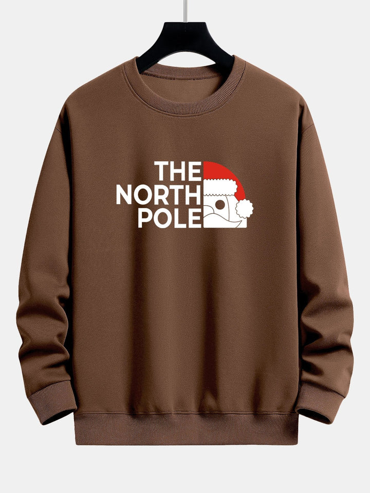 Santa Claus Slogan Print Relax Fit Sweatshirt