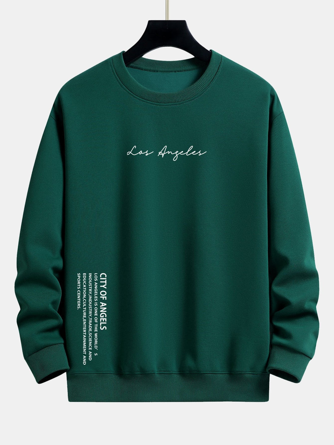 Los Angeles Slogan Print Relax Fit Sweatshirt