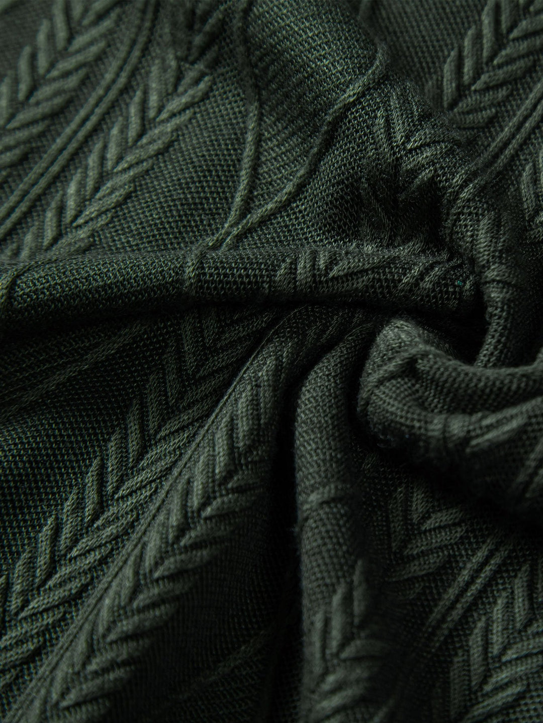 Gebreide Geometrische Ruit Jacquard Cubaanse Shirt