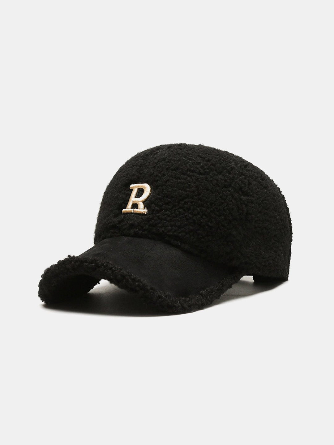 Plush Winter Warm Letter Baseball Cap