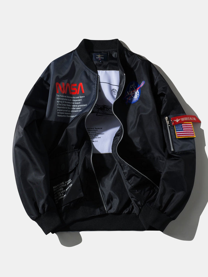 Oversized NASA Print Bomberjack