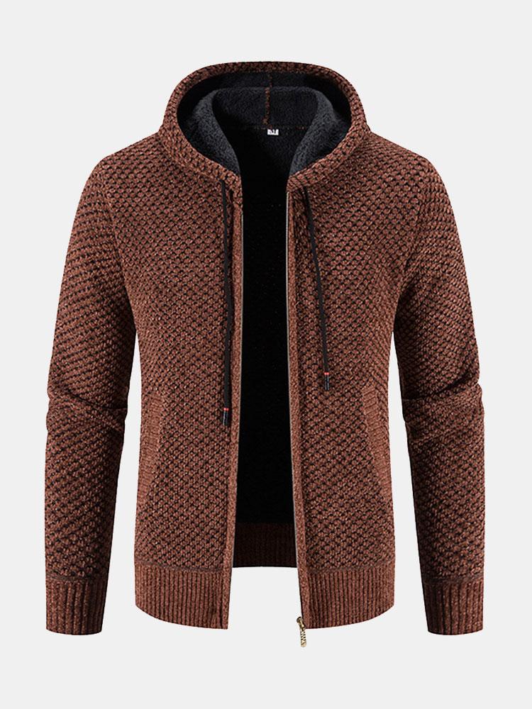 Teddy Gevoerde Textuur Hoodie