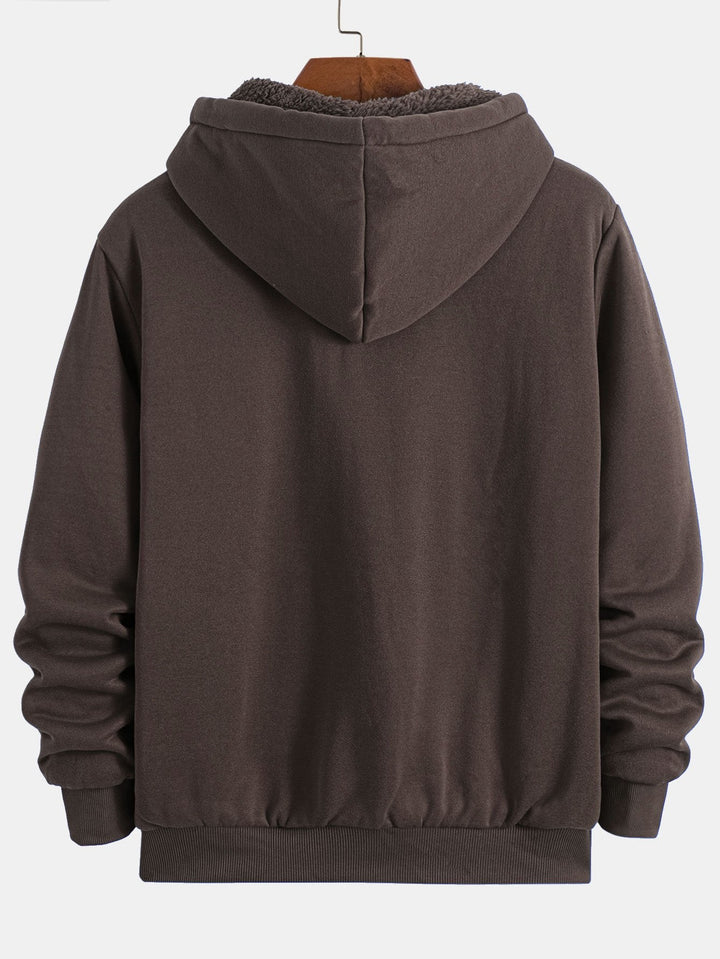 Teddy Fleece Gevoerde Hoodie