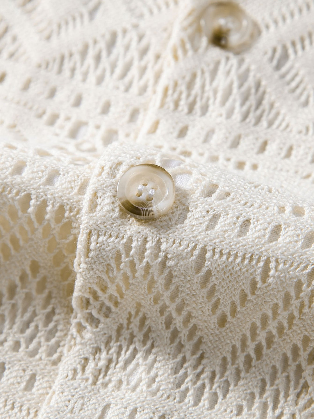 Korte Mouwen Geometrisch Textuur Cuban Shirt