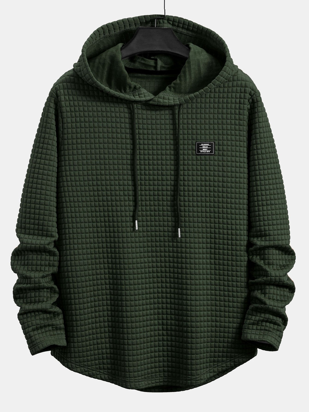 Langere Mouwen Wafel Hoody Arc Hem T-Shirt