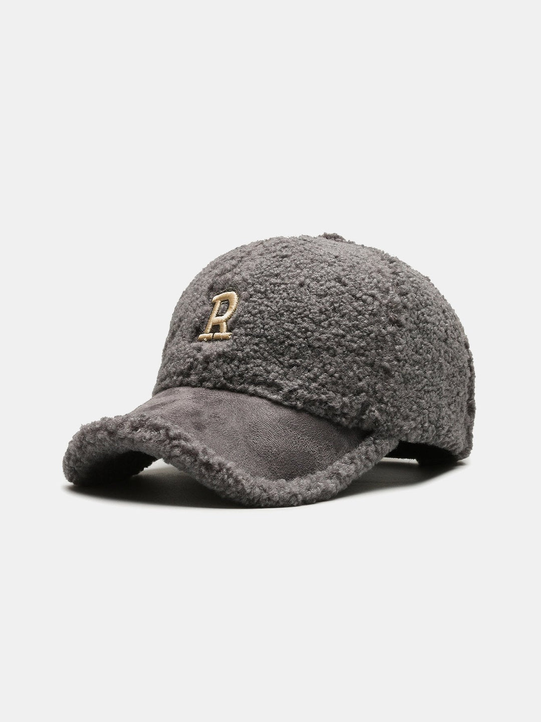 Plush Winter Warm Letter Baseball Cap