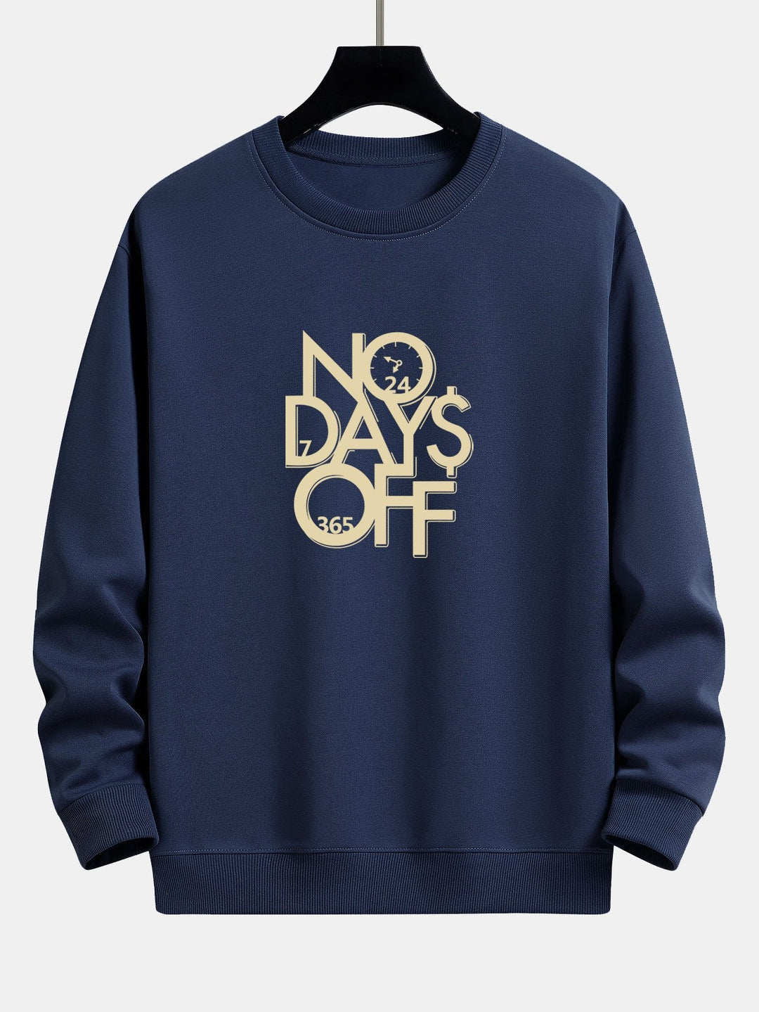 No Days Off Print Relax Fit Sweatshirt