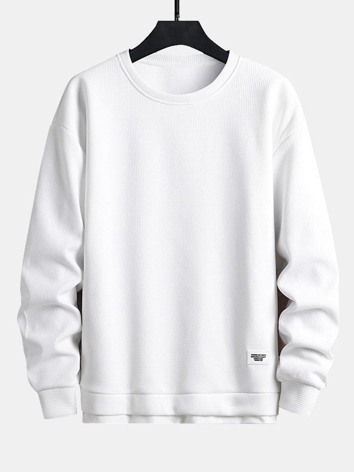 Twee Laags Wafel Sweatshirt