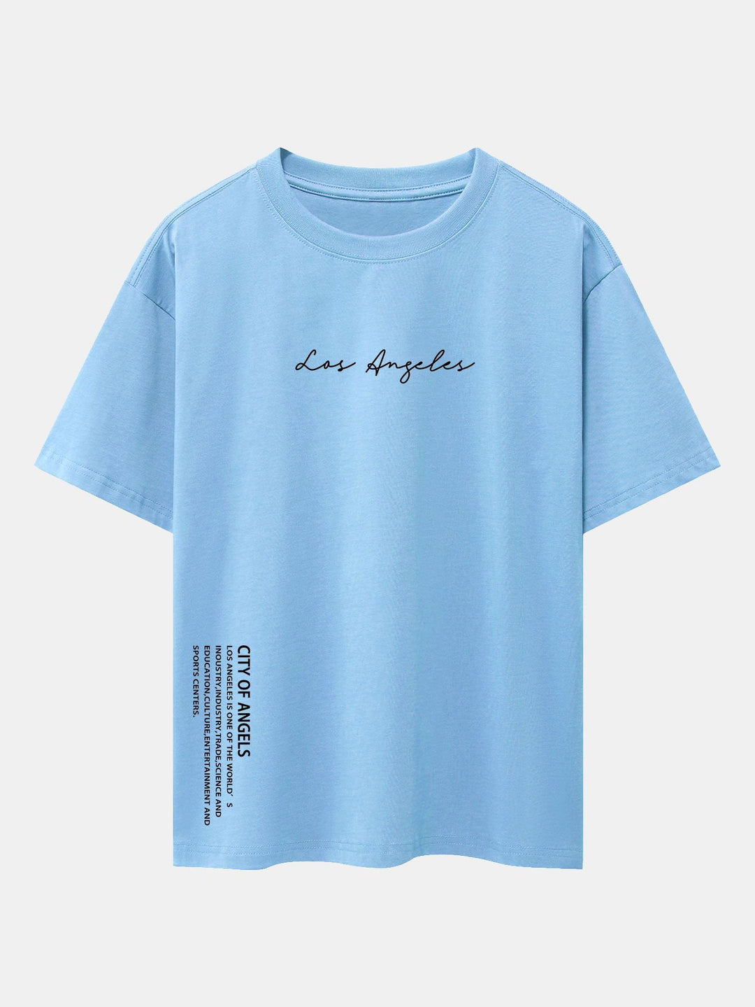 Los Angeles Print Drop Shoulder Oversize T-Shirt
