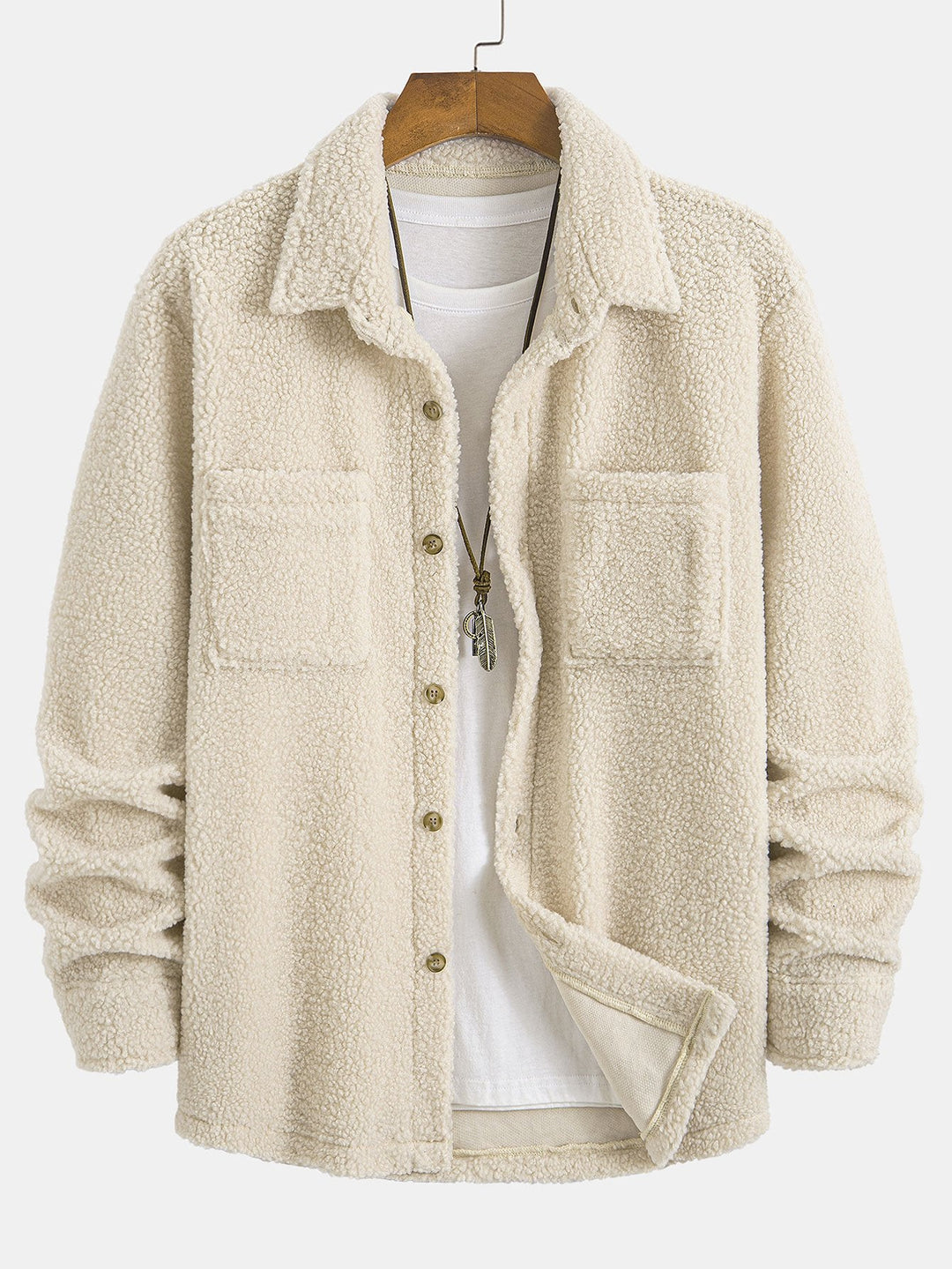 Teddy Fleece Knopshirt