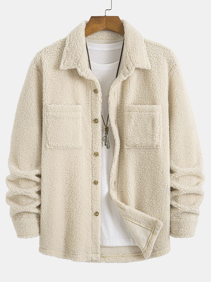 Teddy Fleece Knopshirt