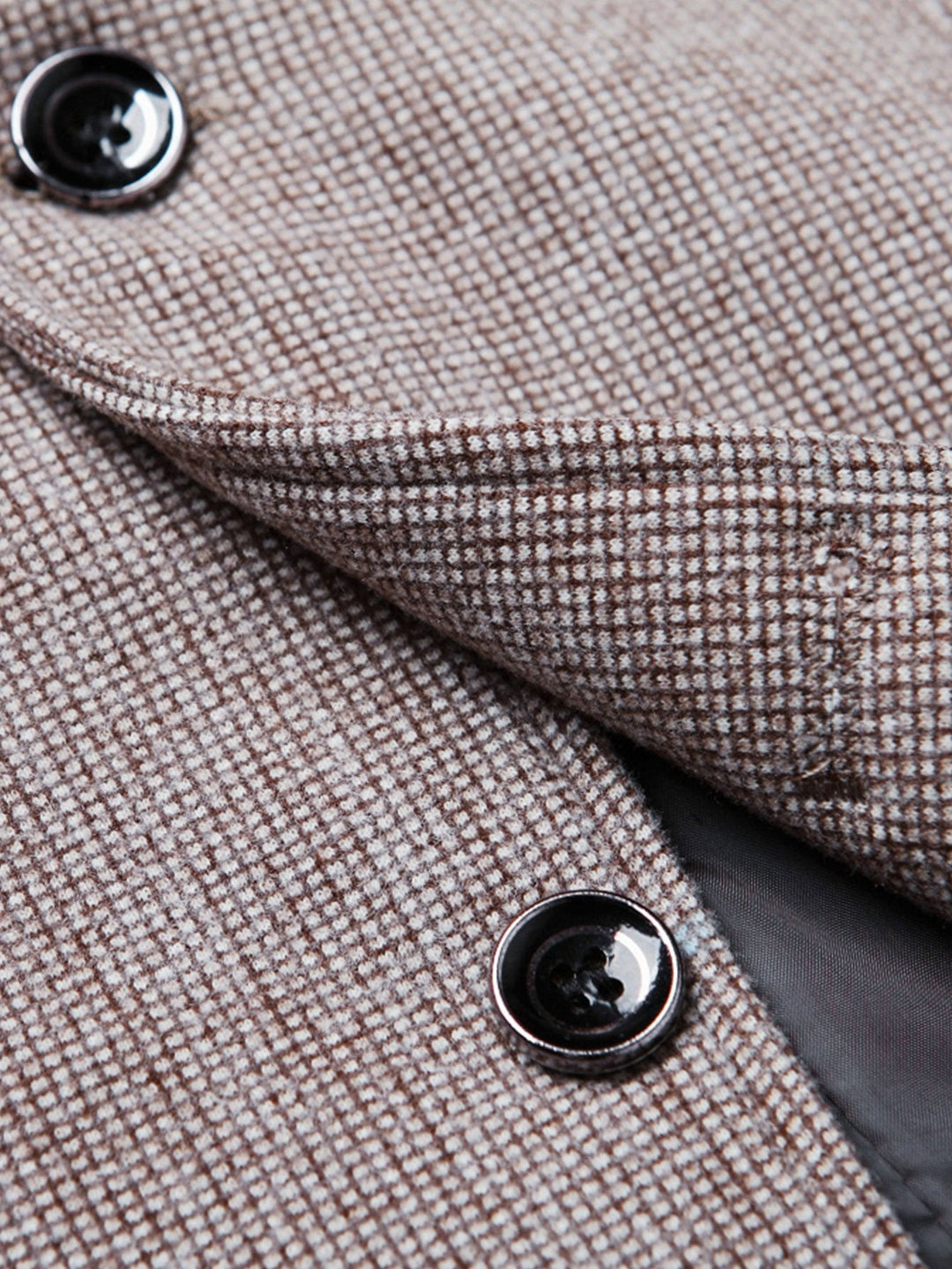 Wol Look Fijn Ruit Blazer