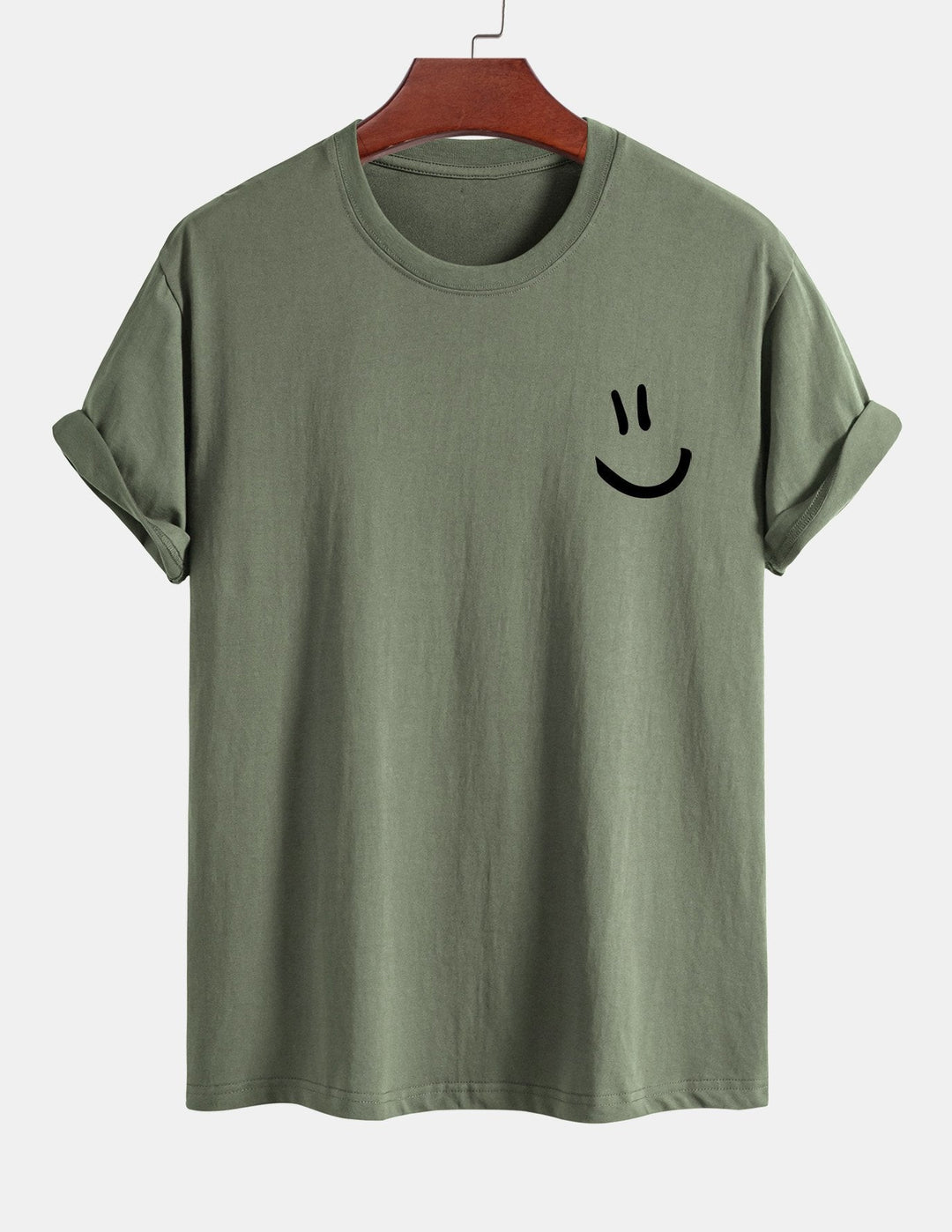 Regular Fit Smiley Face Print Katoenen T-Shirt