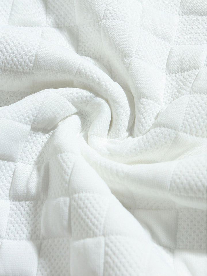 Damast Sweatshirt met Schaakbordpatroon