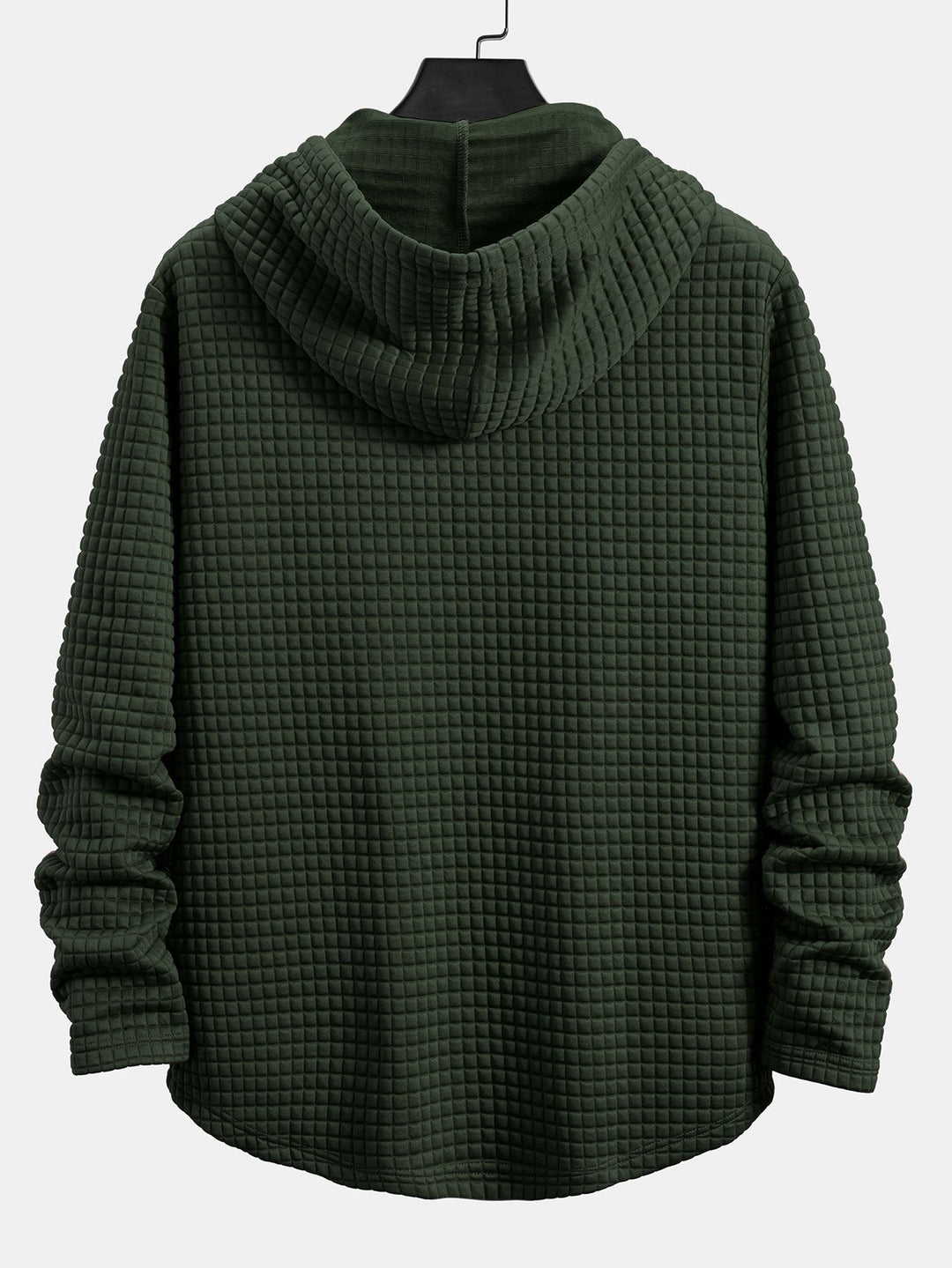 Langere Mouwen Wafel Hoody Arc Hem T-Shirt