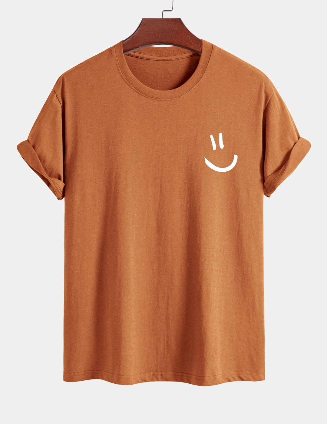 Regular Fit Smiley Face Print Katoenen T-Shirt