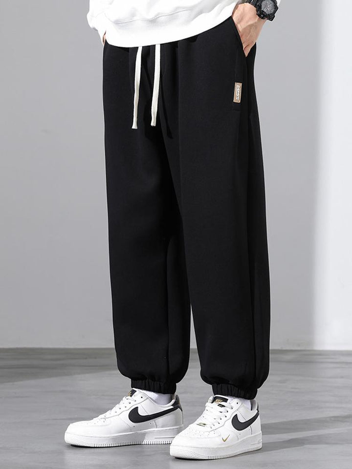 Cotton Jogging Pants with Drawstrings
