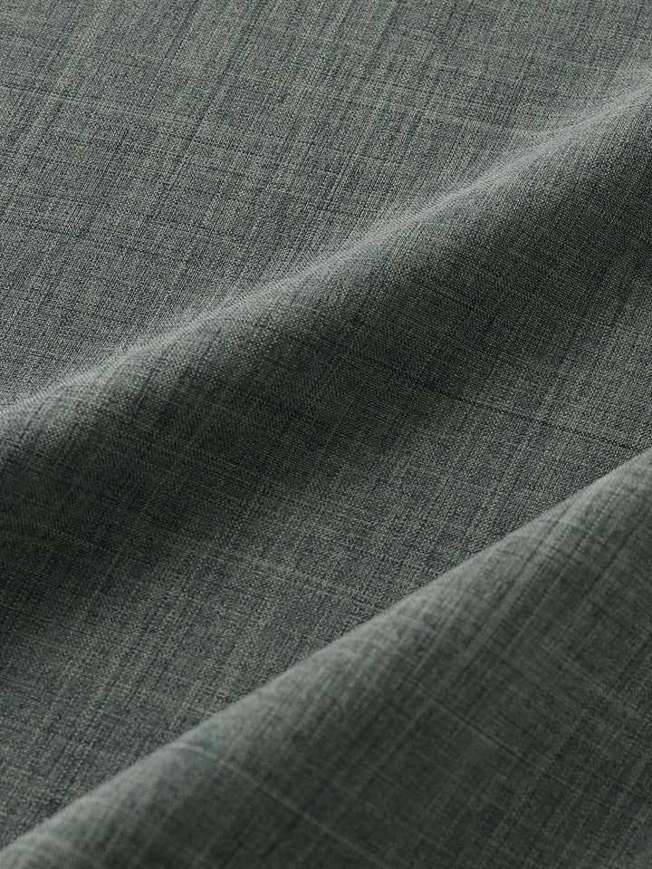 Korte Mouwen Linnen Look Henley Shirt