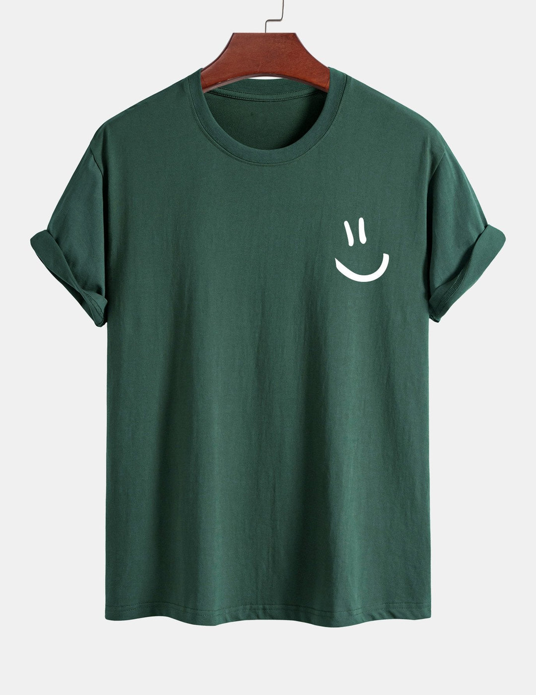 Regular Fit Smiley Face Print Katoenen T-Shirt