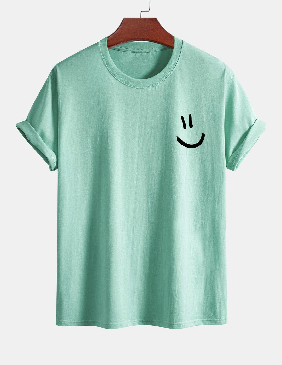 Regular Fit Smiley Face Print Katoenen T-Shirt