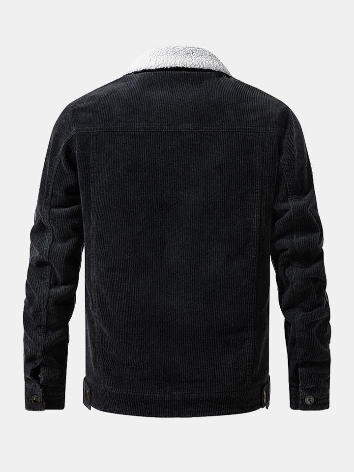 Teddy Voering Katoen Corduroy Jas