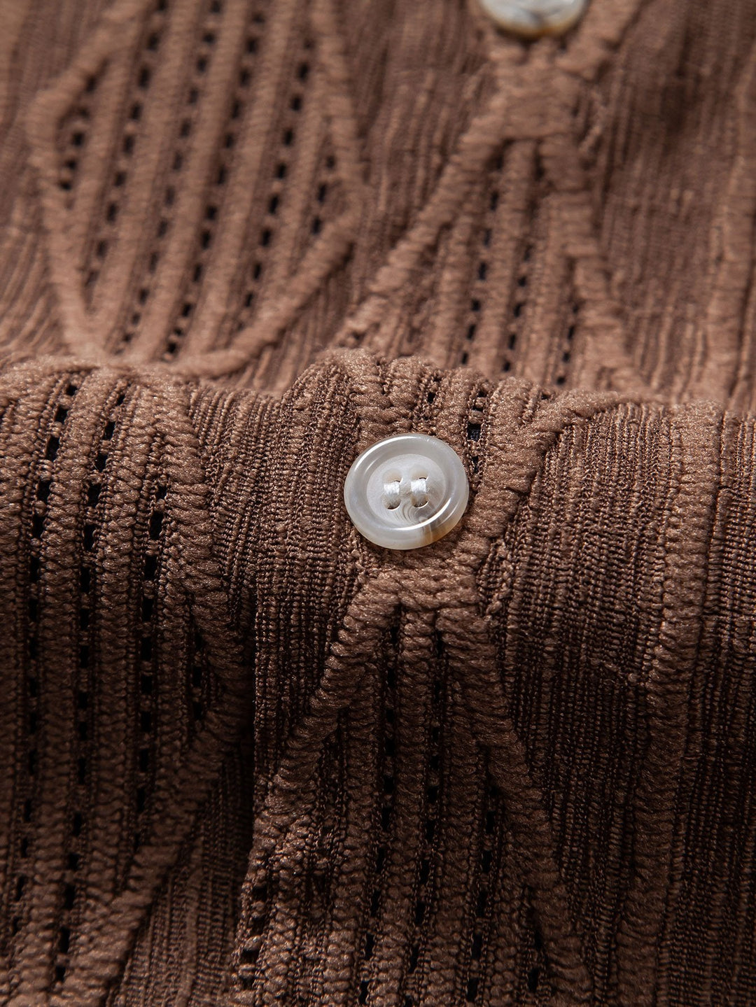 Geometrisch Jacquard Cubaanse Shirt