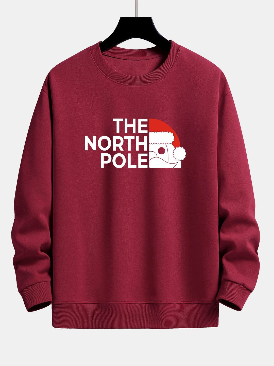 Santa Claus Slogan Print Relax Fit Sweatshirt